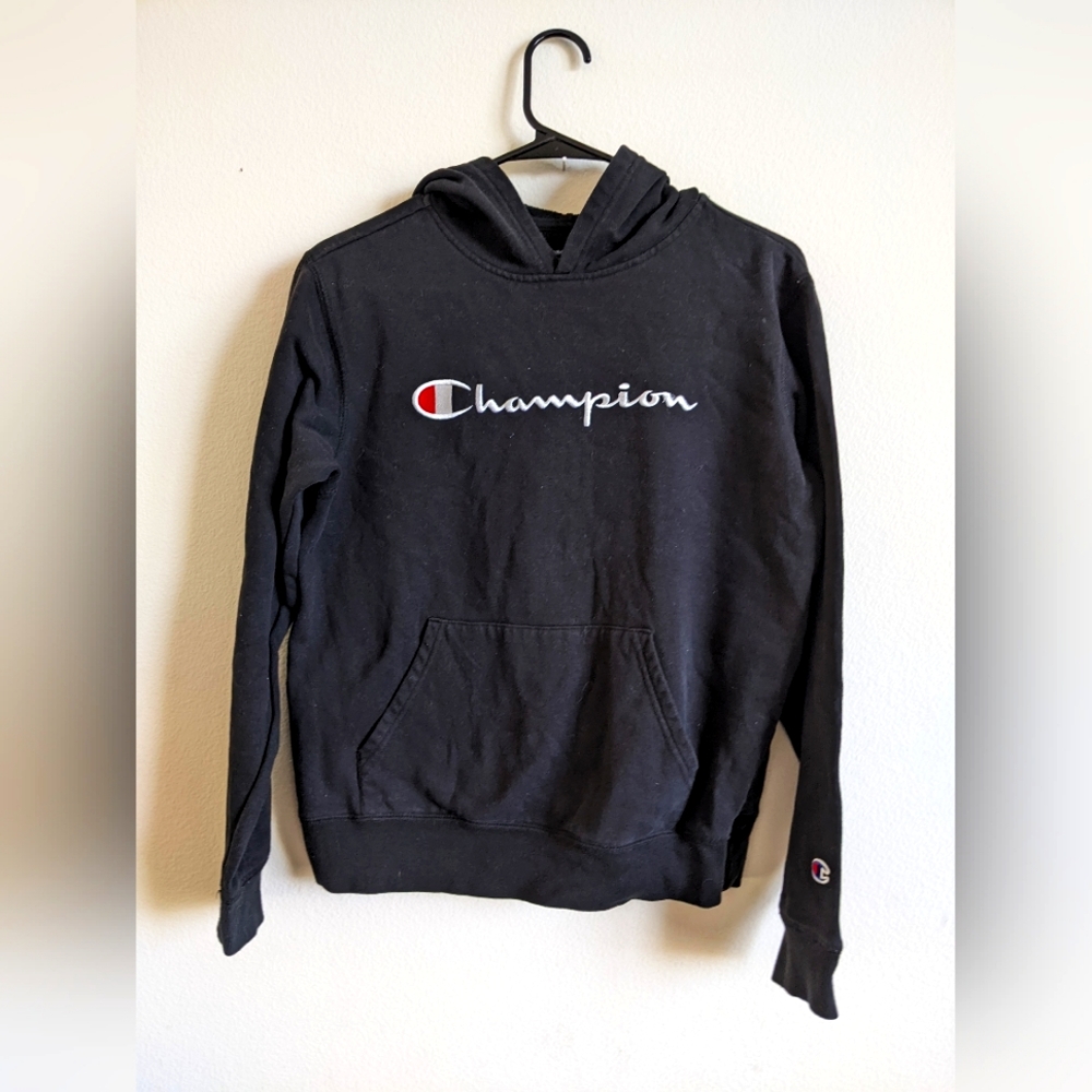 Kids unisex back Champion hoodie size extra large